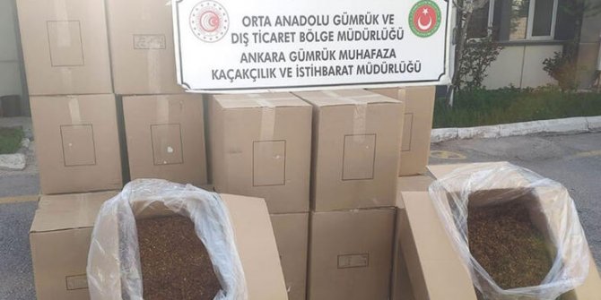 Ankara'da 'kaçak tütün' operasyonu