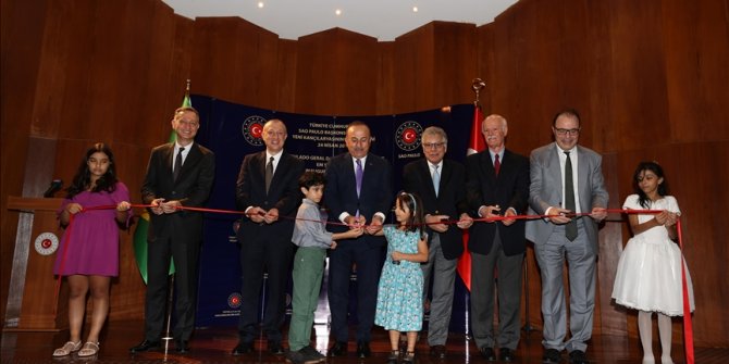 Türkiye'nin Sao Paulo Başkonsolosluğunun yeni hizmet binasının açılışı yapıldı