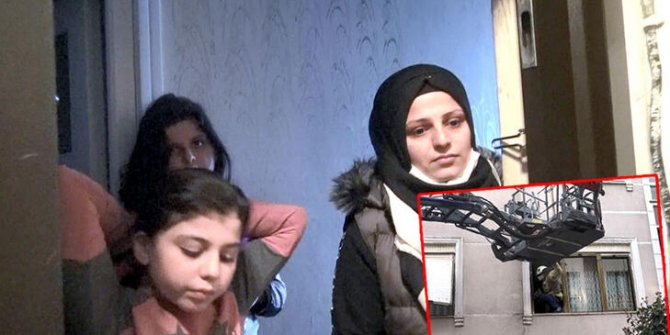 Avcılar'da çocuklar uyandırılamayınca itfaiyeden yardım istendi