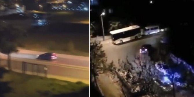 Polisin kovaladığı aracı görenler cep telefonlarına sarıldı