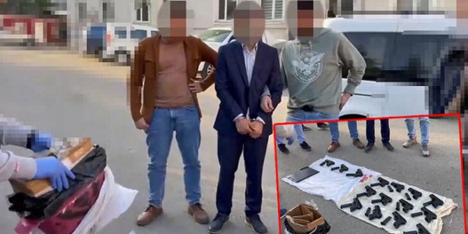 Suç örgütlerine silah temin eden ve 15 tabancayla yakalanan şüpheli tutuklandı