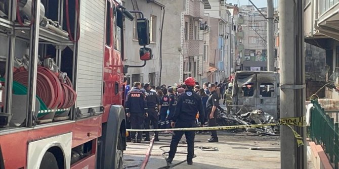 Bursa'da tek motorlu bir uçak düştü!