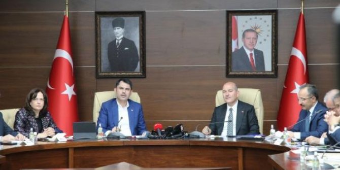 Bakan Kurum ve Soylu Elazığ'da