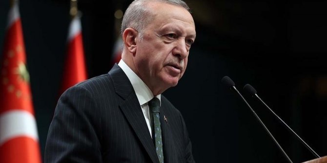 Cumhurbaşkanı Erdoğan'dan şehit ailelerine başsağlığı mesajı