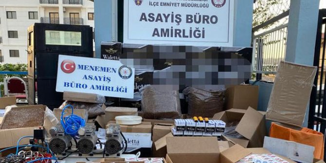 İzmir'de 'kaçak tütün' operasyonu