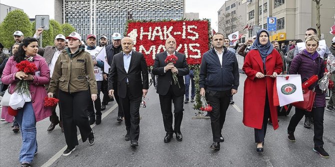 İstanbul'da 1 Mayıs Emek ve Dayanışma Günü kutlandı