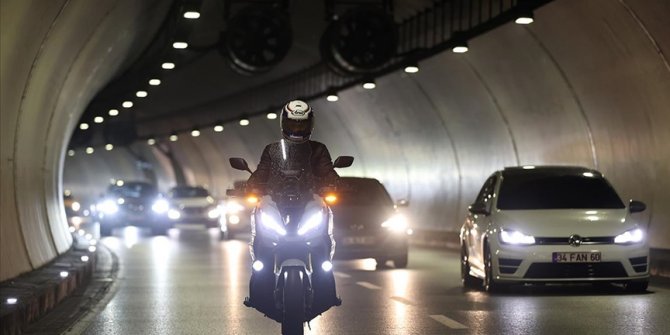 Avrasya Tüneli'nden geçişlerine izin verilmesi motosiklet tutkunlarını sevindirdi