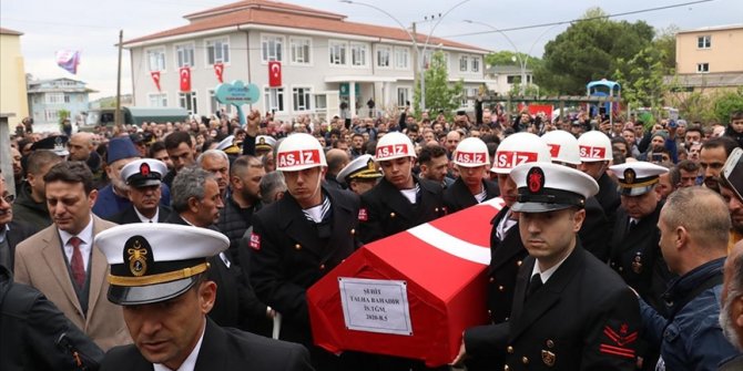 Şehit Teğmen Bahadır, Yalova'da toprağa verildi