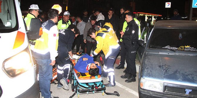 Asker eğlencesinden dönen gençler kaza yaptı: 6 yaralı