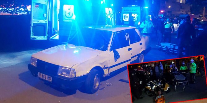 Zonguldak'ta motosiklet ile otomobil çarpıştı: 3 yaralı
