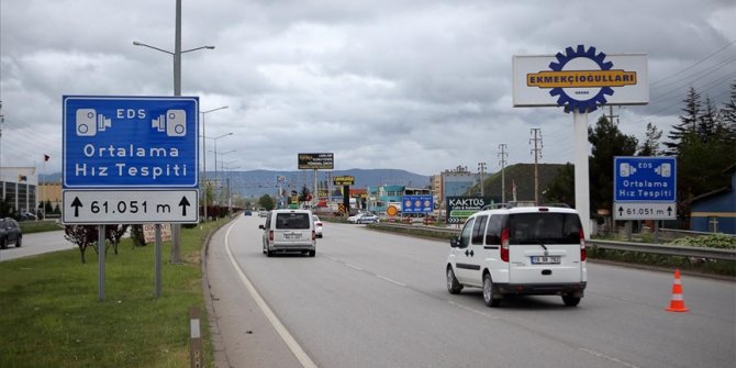 Çorum'da kurulan ortalama hız tespit sistemi trafik kazalarını azalttı