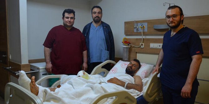 Kopan el parmağı yerine ayak parmağı nakledildi
