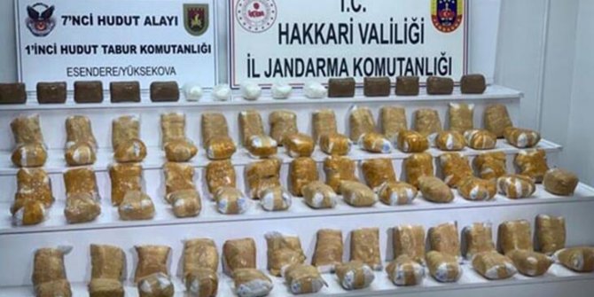 MSB: 185,7 kilo uyuşturucu ele geçirildi
