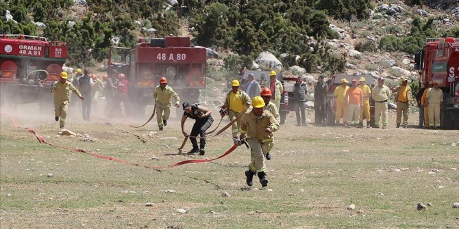 Muğla'da 'alev savaşçıları'nın olası yangınlara karşı hazırlıkları sürüyor