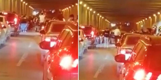 Asker uğurlamada, tünelde yol kesip havaya ateş açtılar