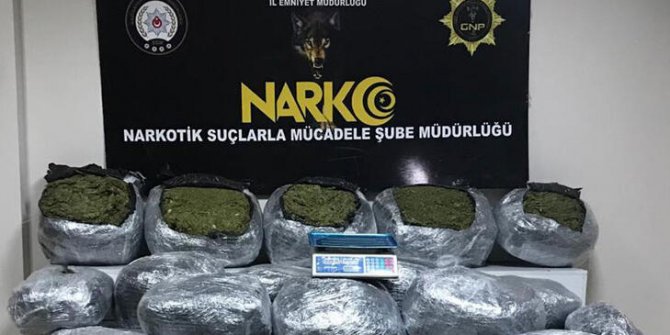 Gaziantep'te 200 kilo esrara 4 tutuklama