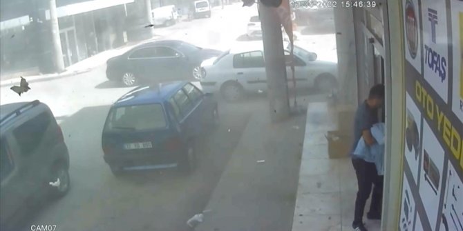 Isparta'daki hortum kameraya yansıdı