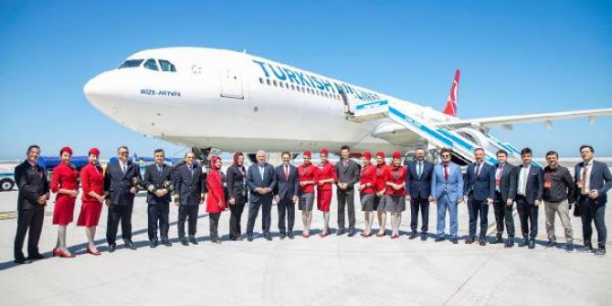 THY Rize-Artvin uçuşlarına başladı