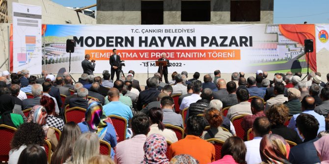 Çankırı'da Modern Hayvan Pazarı alanının temeli atıldı