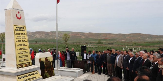 Eli kanlı PKK'nın Edebük'te katlettiği 9 sivil törenle anıldı