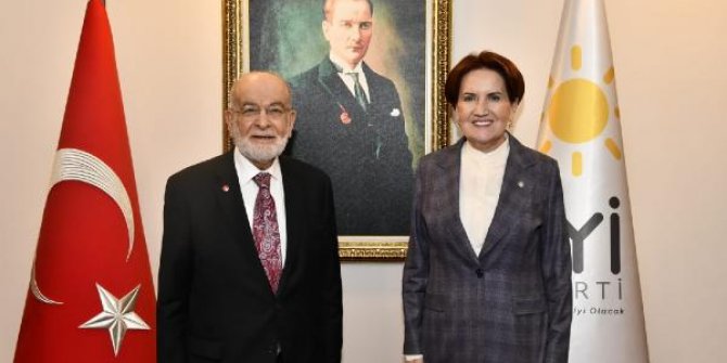 Akşener ve Karamollaoğlu bir araya geldi