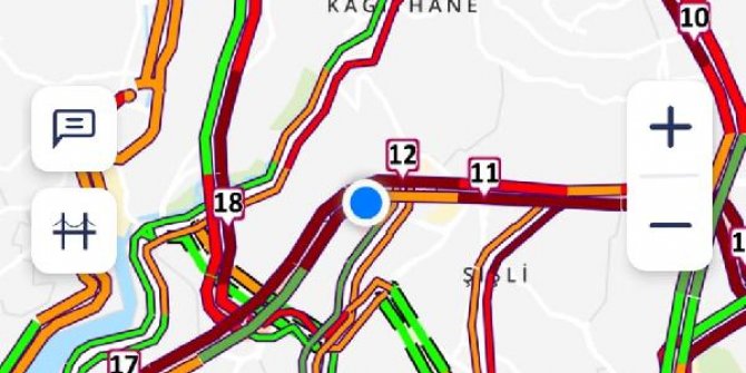 İstanbul'da trafik yoğunluğu yüzde 89'a ulaştı