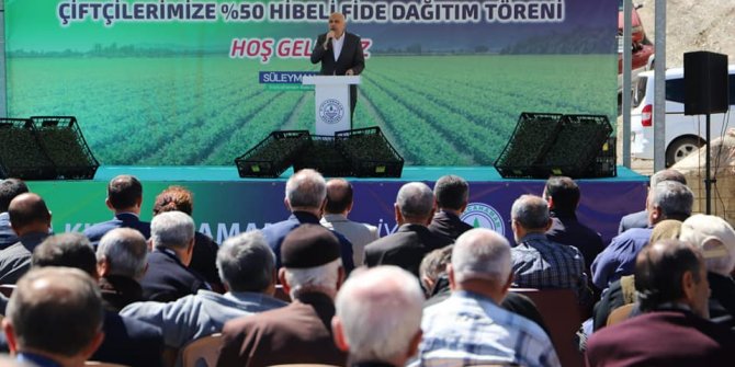 Kızılcahamam'da çiftçilere %50 hibeyle fide desteği