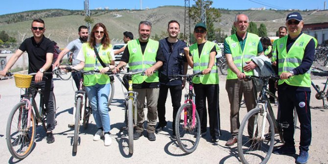 Ankara'da bağımlılıkla mücadele için bisiklet turu