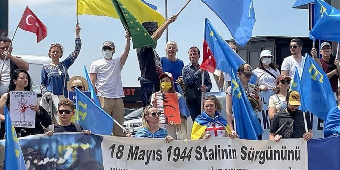 Kırım Tatarları ve Ukraynalılardan sürgünün 78. yılında "Rusya"ya tepki