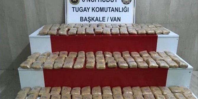 MSB: Van hudut hattında 72 kilo 457 gram eroin ele geçirildi