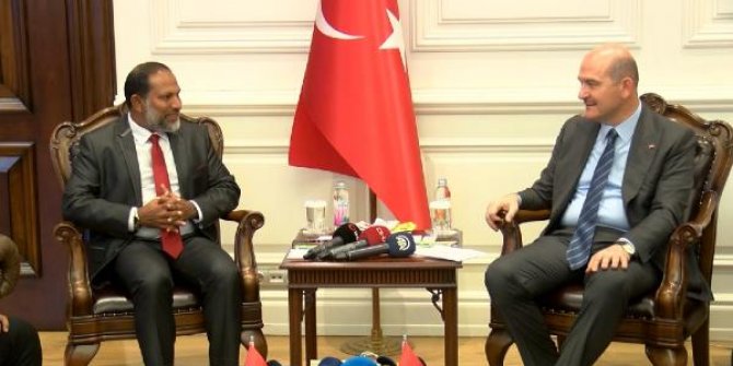 Bakan Soylu, Maldivlerli mevkidaşı ile bir araya geldi