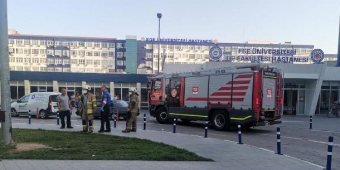 Ege Üniversitesi Hastanesi'nde çıkan yangın söndürüldü