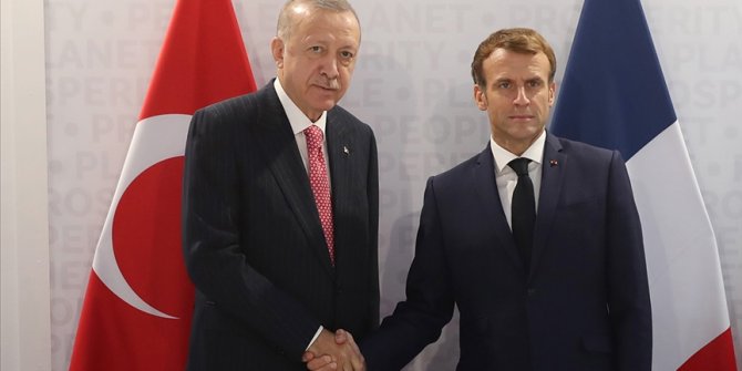 Cumhurbaşkanı Erdoğan, Fransa Cumhurbaşkanı Macron ile telefonda görüştü