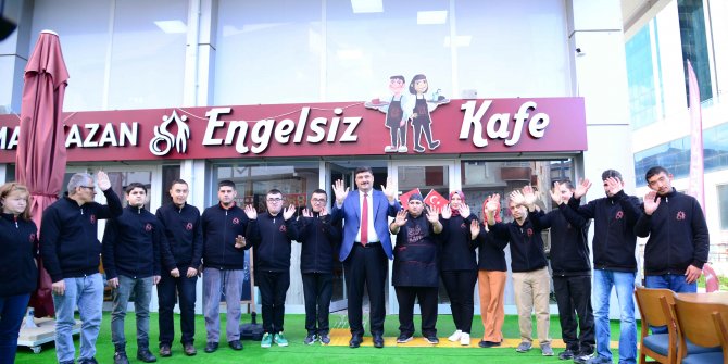 Kahramankazan Engelsiz Kafe misafirlerini ağırlamaya devam ediyor