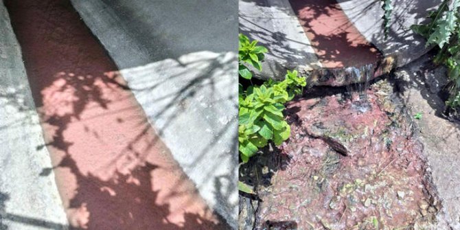 Tekirdağ'da kırmızı akan kanalda inceleme