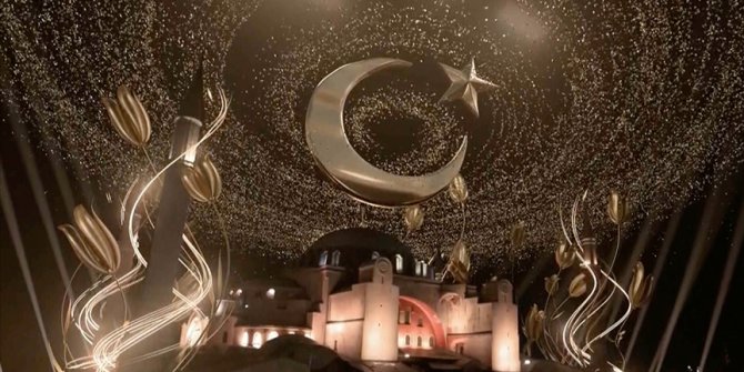 İstanbul'un Fethi'nin 569. yılı Ayasofya'da görsel şölenle kutlandı