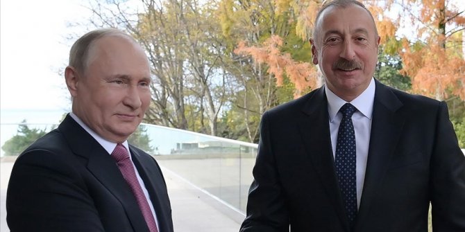 Putin, Azerbaycan Cumhurbaşkanı Aliyev ile görüştü