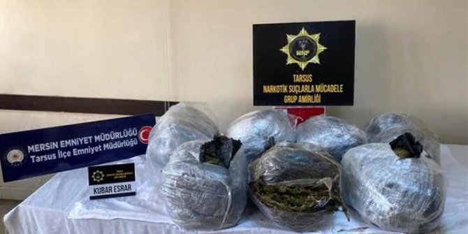 Hayvan kemiklerinin arasından 50 kilo esrar çıktı