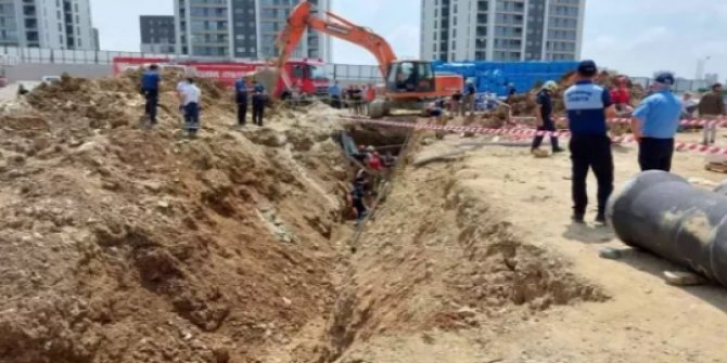 Başakşehir'de göçük! Bir işçi hayatını kaybetti