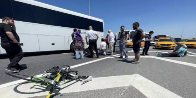 İstanbul'da taksinin çarptığı bisikletli hastanede hayatını kaybetti