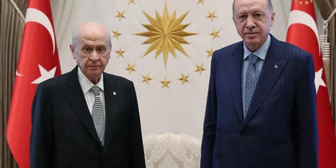 Cumhurbaşkanı Erdoğan, Bahçeli ile görüştü