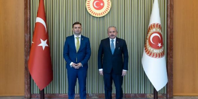 TBMM Başkanı Şentop, Kuzey Makedonya Dışişleri Bakanı'nı kabul etti