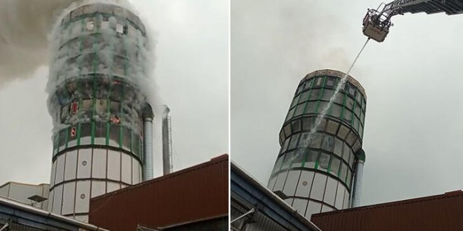 Bursa'da orman ürünleri fabrikasında yangın çıktı