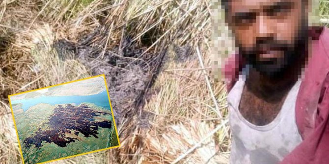 Yangın çıkarıp, selfie yapmış