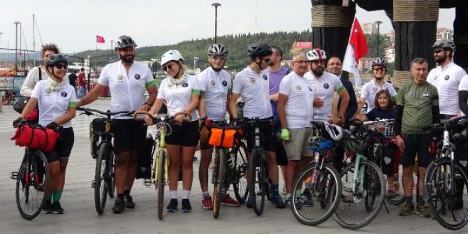 Çanakkale- İzmir arasında, 'Orman Vatandır Bisiklet Turu' başladı