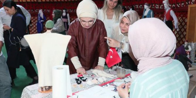 Emine Erdoğan'dan Etnospor Kültür Festivali'ne ziyaret