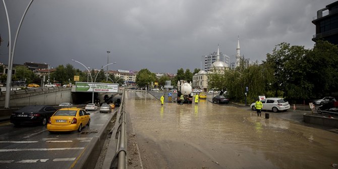 Ankara’da yoğun yağış ile mücadele