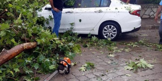 Manisa'da sağanak ve fırtına günlük yaşamı olumsuz etkiledi