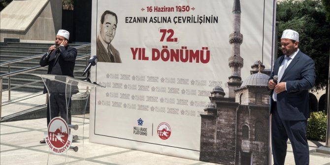 Adnan Menderes ezanın aslına iadesinin 72. yılında İstanbul'da anıldı