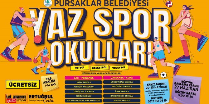 Yaz spor okulları başlıyor